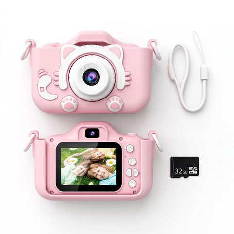 Kids Camera Flat Lay