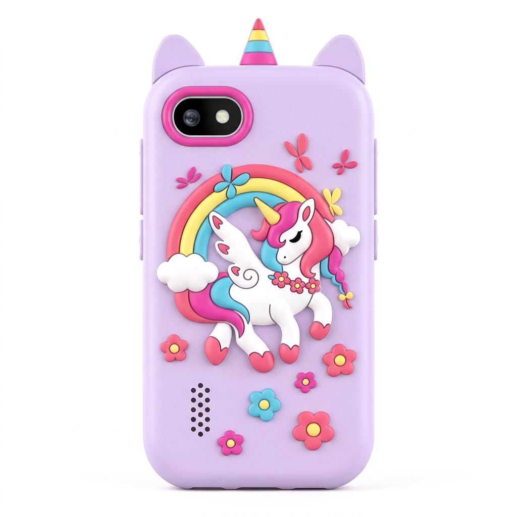 Unicorn Toy Phone Back View