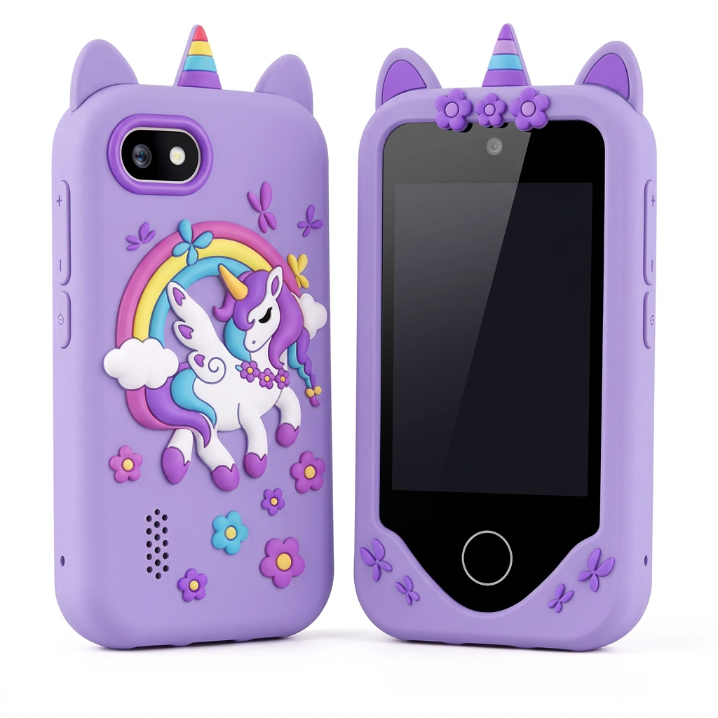 Unicorn Toy Phone Both Sides